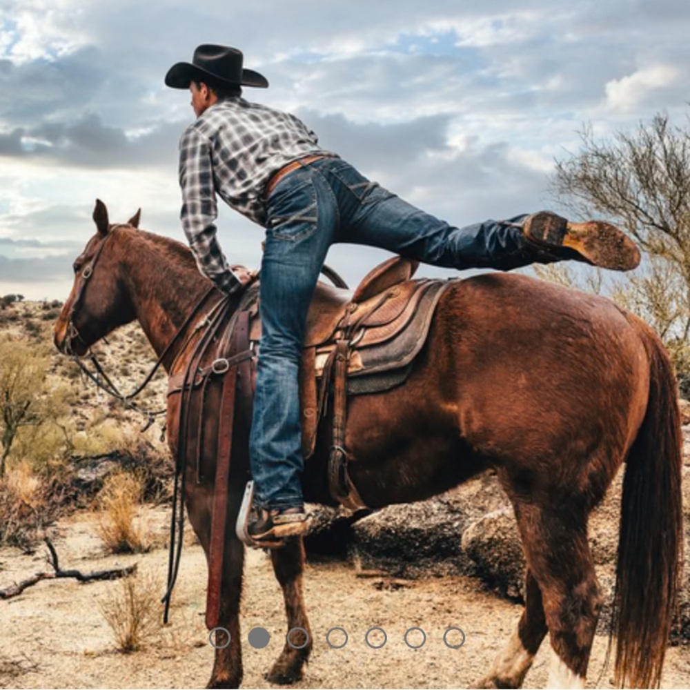 STETSON | 1014 FIT DESTRUCTED DARK WASH JEANS